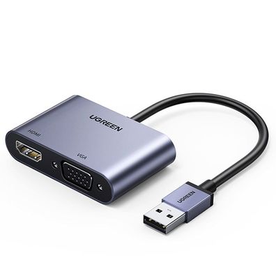 Ugreen USB - HDMI 1.3 (1920 x 1080 60Hz) + VGA 1.2 (1920 x 1080 60Hz) Videokonvert