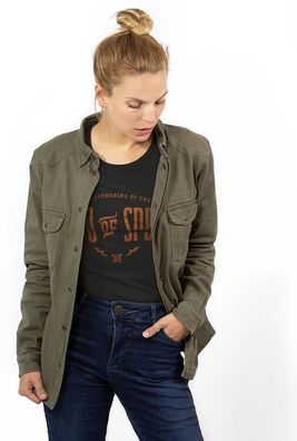 John Doe Motorrad Female Motoshirt Women Olive