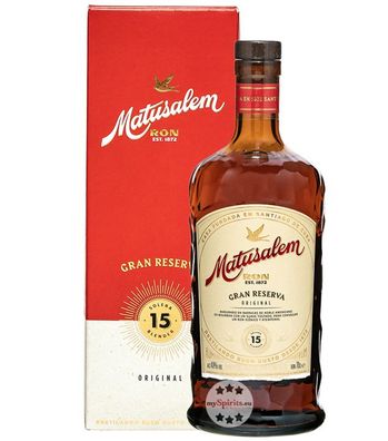 Ron Matusalem 15 Gran Reserva Rum (, 0,7 Liter) (40 % Vol., hide)