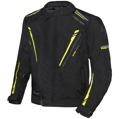 Germot Herren Motorrad Jacke Textiljacke Spencer Evo Big Size Schwarz/Gelb