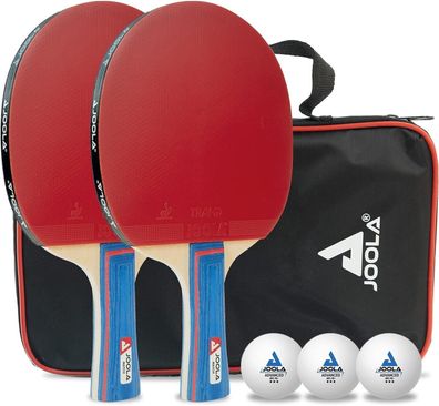 JOOLA Tischtennis Set inklusive Tischtennisschläger, Tischtennisbälle, Tischtenn