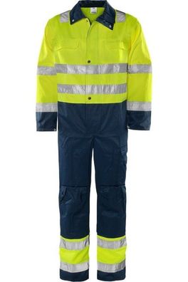 Fristads Warnschutz-Overall High Vis Overall Kl. 3 8601 TH Warnschutz-Gelb/Marine