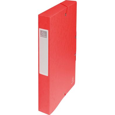 Exacompta 50405E Exacompta Sammelbox, Karton, Rückenbreite 40 mm, rot