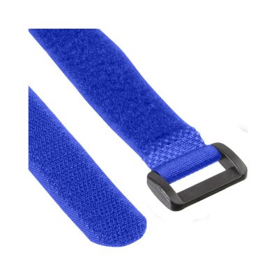 InLine® 59945Z InLine® Klettschlaufen 20x400mm, 10er, blau