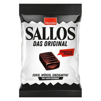 Villosa Sallos Das Original Hartkaramellen mit Lakritzgeschmack 150g