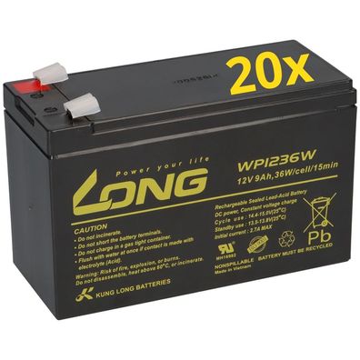 20x AGM-Akkus 12V 9Ah – passend für AEG Protect D 10000