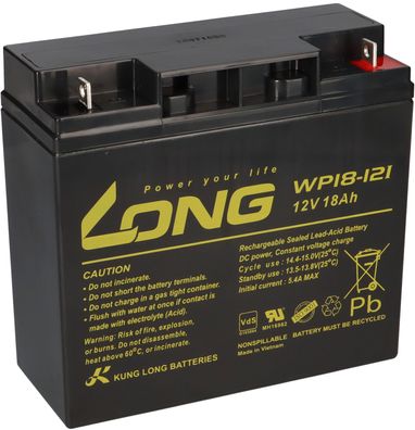 Akku für Panasonic LC-P1220P 12V 18Ah AGM Batterie
