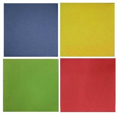 Prägeservietten - 33 x 33 cm - 1/4-Falz - 1-lagig - 100 Stück/Paket - Farbe: blau,