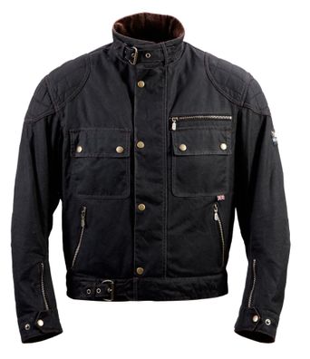 Bores Jacket Trophy Pro 1 Classic Herren Wachsjacke Black