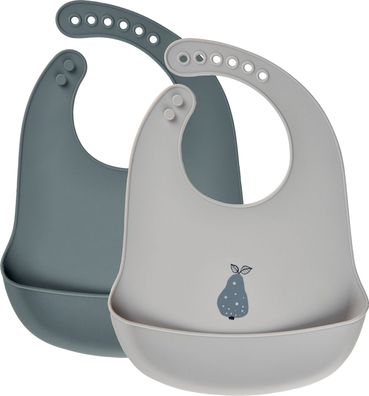 CeLaVi Kinder Lätzchen Silicon Bib (2er Pack) Lead