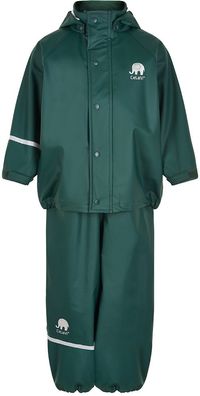 Celavi Kinder Regenset Basic Rainwear Set Solid PU Ponderosa Pine Green