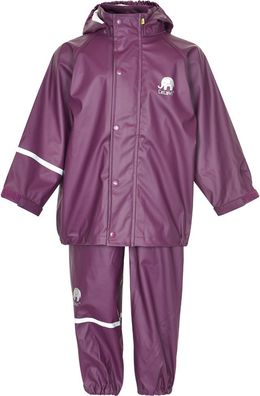 Celavi Kinder Regenset Basic Rainwear Set Solid PU Blackberry Wine