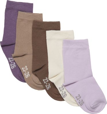 Minymo Kinder Socke Ankle Sock Multi (5er Pack) Very Grape