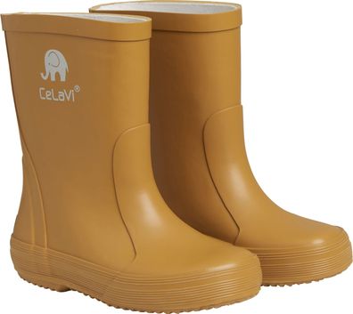 CeLaVi Kinder Gummistiefel Basic Wellies Solid Buckthorn Brown