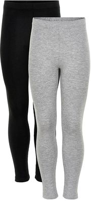 Minymo Kinder Leggings Basic Leggings (2-Pack) Black