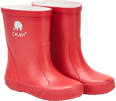 Celavi Kinder Gummistiefel Basic Wellies Solid Baked Apple Red