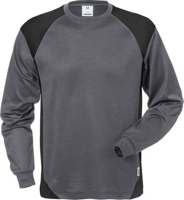 Fristads Longsleeve Langarm-T-Shirt 7071 THV Grau/Schwarz