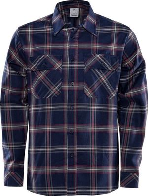 Fristads Hemd Flanellhemd Langarm 7421 MSF Marineblau