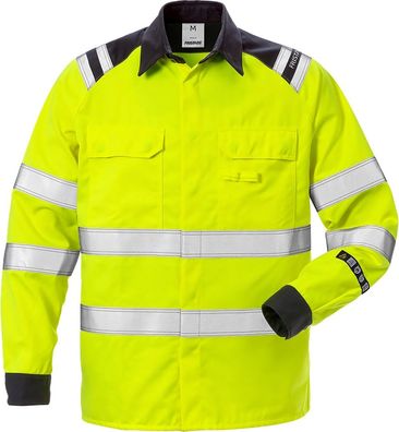 Fristads Flamestat High Vis Hemd Kl. 3 7050 ATS Warnschutz-Gelb/Marine