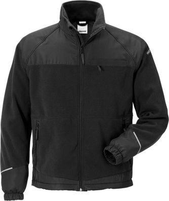 Fristads Winddichte Fleecejacke 4411 FLE Schwarz