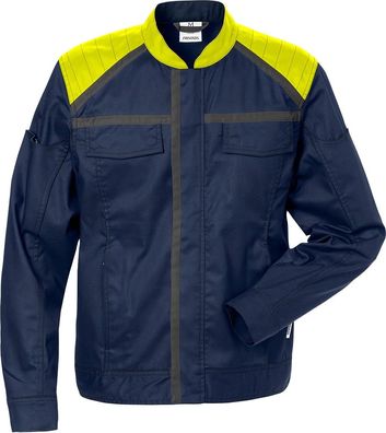 Fristads Industrie-Stretch-Jacke Damenjacke 4556 STFP Marine/Warnschutz-Gelb