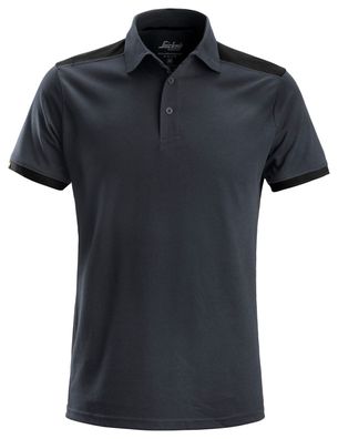 Snickers AllroundWork Poloshirt Stahlgrau-Schwarz