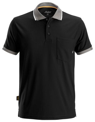 Snickers AllroundWork 37.5® Technologie Poloshirt Schwarz