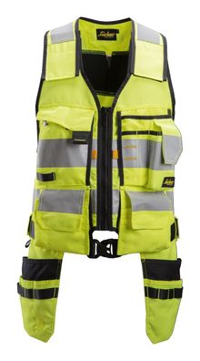 Snickers AllroundWork Hi-Vis Werkzeugweste, Kl. 1, EN 20471 HV-Gelb-Schwarz