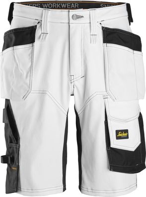 Snickers kurze Arbeitshose AllroundWork Stretch Arbeitsshorts mit Holstertaschen,