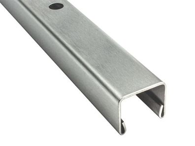 BuyLando - 2440x15x11 mm Edelstahlprofil - Bodenprofil - Einsatzprofil für Duschen