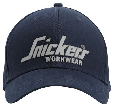 Snickers SWW Logo Baumwoll-Mütze Navy-Schwarz