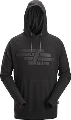 Snickers Arbeitspullover AllroundWork Polartec Terry Hoodie Schwarz