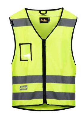 Snickers Hi-Vis Arbeitsweste, Kl. 2, EN 20471 High-Vis Gelb