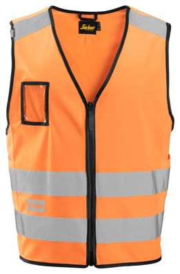 Snickers Hi-Vis Arbeitsweste, Kl. 2, EN 20471 High-Vis Orange