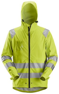 Snickers Hi-Vis wasserdichte PU Regen-Arbeitsjacke, Kl. 3, EN 20471, 343 High-Vis