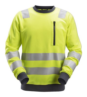 Snickers AllroundWork Hi-Vis Sweatshirt, Kl. 2/3, EN 20471 High-Vis Gelb