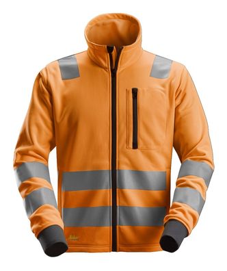 Snickers AllroundWork Hi-Vis Arbeitsjacke m. Reißverschluss, Kl. 2/3, EN 20471 Hi