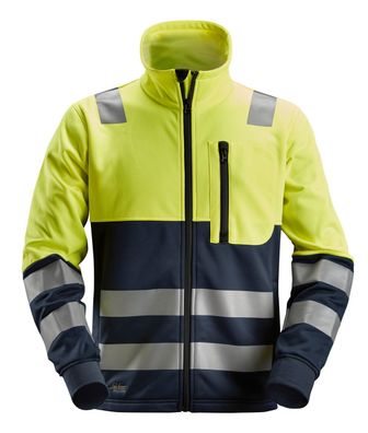 Snickers AllroundWork Hi-Vis Arbeitsjacke m. Reißverschluss, Kl. 2, EN 20471 HV-G