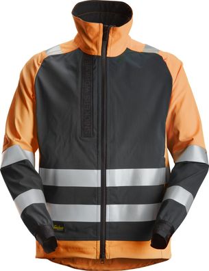 Snickers Workwear AllroundWork, High-Vis ungefütterte Arbeitsjacke Hi-Vis Orange