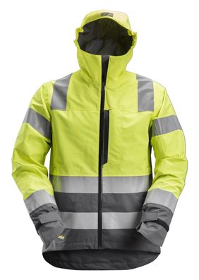 Snickers AllroundWork Hi-Vis wasserdichte Shell Arbeitsjacke, Kl. 3, EN 20471, 343