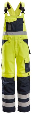 Snickers Hi-Vis Arbeitslatzhose, Kl. 2, EN 14404, 20471 HV-Gelb-Navy