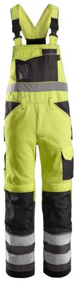 Snickers Hi-Vis Arbeitslatzhose, Kl. 2, EN 14404, 20471 HV-Gelb-Anthrazit