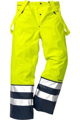 Fristads Warnschutz-Hose High Vis Regenhose Kl. 2 2625 RS Warnschutz-Gelb/Marine