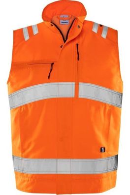 Fristads High Vis Green Weste Kl. 2 5067 GPLU Warnschutz-Orange