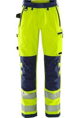 Fristads High Vis Green Stretchhose Damen Kl. 2 2665 GSTP Warnschutz-Gelb/Marine