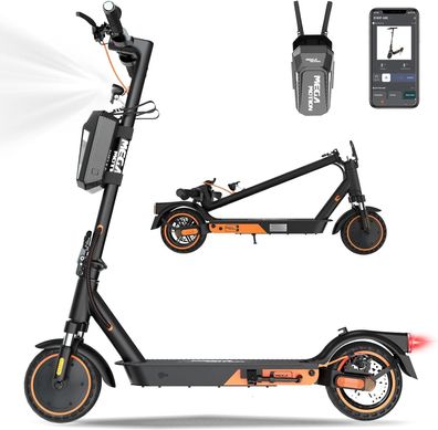 MEGA MOTION E-Scooter mit Straßenzulassung, 8.5 Zoll Elektroroller mit 400W, APP