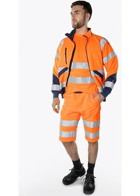 Fristads High Vis Green Shorts Kl. 2 2650 GPLU Warnschutz-Orange