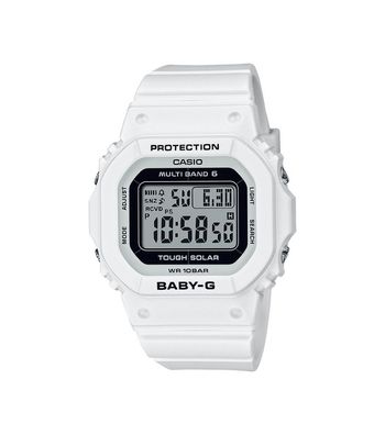 Casio Baby-G Damenuhr | Resinband Digital weiß Stoßfest BGD-5650-7ER