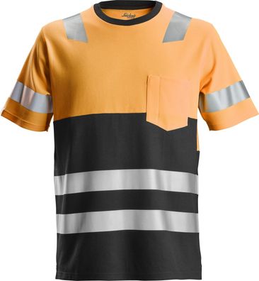 Snickers Workwear AllroundWork High-Vis T-Shirt Hi-Vis Orange/Schwarz