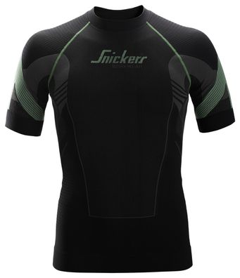 Snickers FlexiWork nahtloses T-Shirt Schwarz-Grau